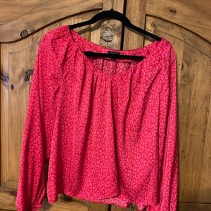 Ann Taylor pink animal print LP